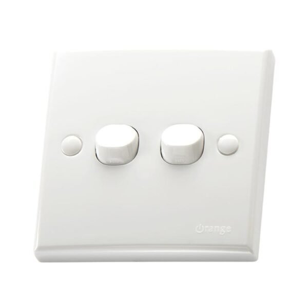 Orange Casablanca X5 1 Way 2 Gang 10A Switch (100-0120)